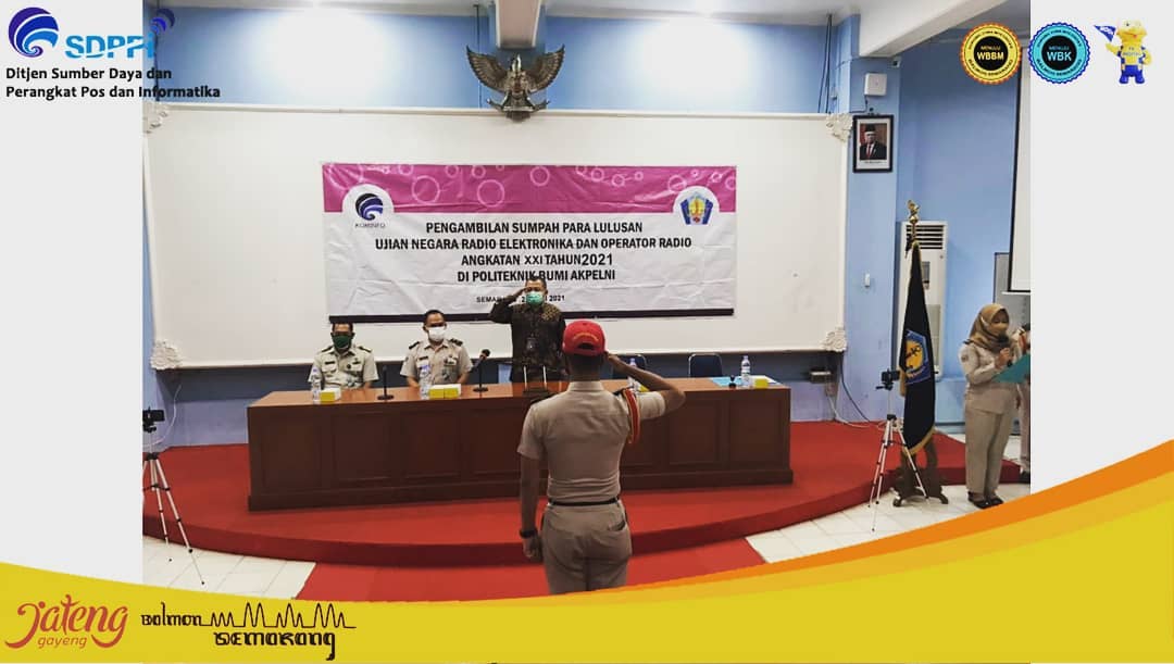 Pengukuhan Pengambilan Sumpah Lulusan Ujian Negara REOR Angkatan XXI Tahun 2021