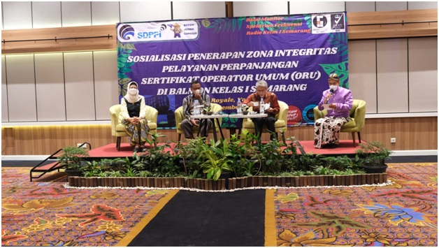 Pelaksanaan Sosialisasi Penerapan Zona Integritas Pelayanan Perpanjangan Sertifikat Operator Umum (Oru) Balmon Semarang